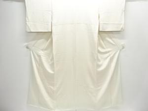 琵琶に横笛模様刺繍付け下げ色無地着物